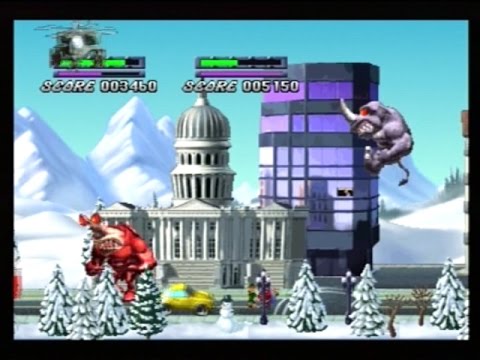 RAMPAGE UNIVERSAL TOUR - 2 PLAYER (PLAYSTATION)
