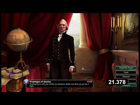Civ V Domination Victory in 27s683ms Speedrun