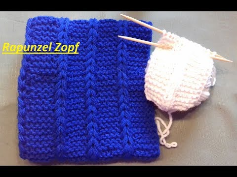 158*Kleine Rapunzel Zöpfe*LOOP Stricken*Muster*Tutorial Handarbeit
