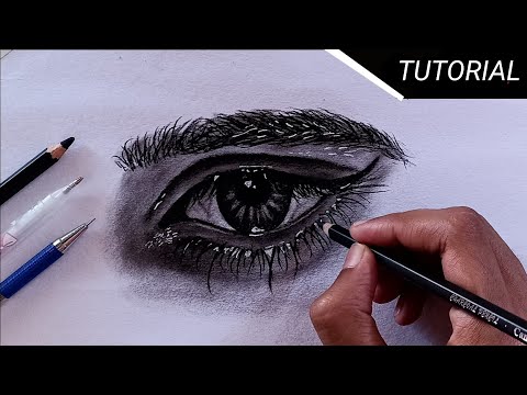 How To Draw Hiper Realistic Eye | Step By Step | The Master Kalakar 🖌️