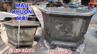 Tháo bộ lục giác chân liền 70cm và 80cm mẫu mới - Khuôn chậu Sơn Cương