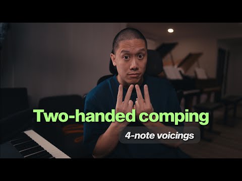 You NEED These Two-Handed Jazz Piano Comping Voicings to Play in a Band (Level 1: 4-note voicings)