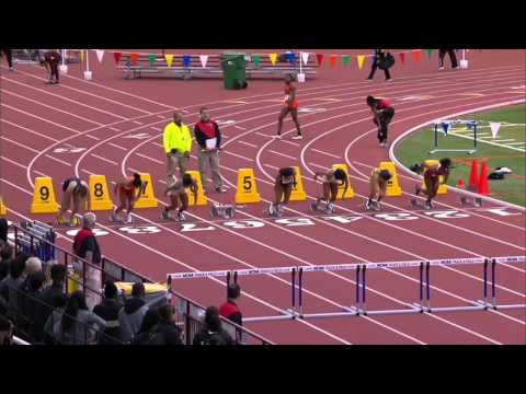 Pedrya Seymour Wins 60m Hurdles Prelim Heat (8.31)