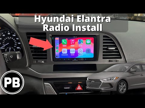 2017 - 2020 Hyundai Elantra Radio Install