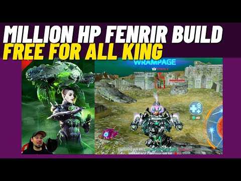 War Robots, Cryptic Fenrir, One Million HP Fenrir Build, New Pilot Bernadette Wolff, WR