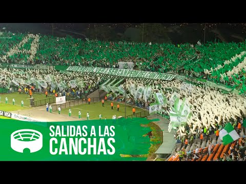 "SALIDA ATLÃ‰TICO NACIONAL VS LIBERTAD" Barra: Los del Sur • Club: Atlético Nacional • País: Colombia