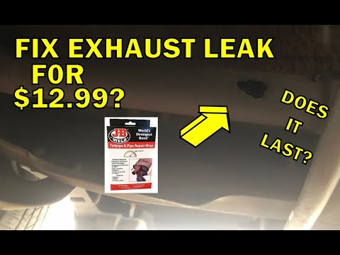 Fixing Exhaust Leak With JB WELD Pipe Repair Wrap