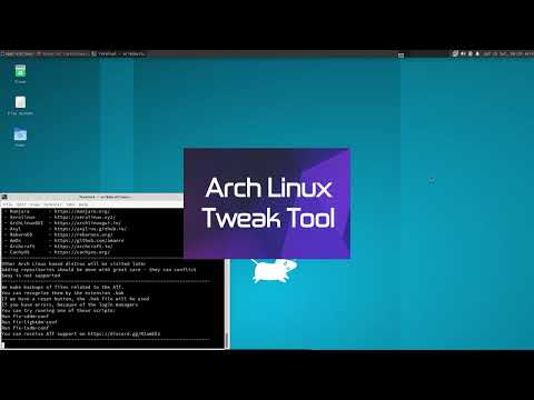 ArcoLinux : 2969 ATT - Installing ArchLinux Tweak Tool on vanilla Arch - smaller changes - 2/4