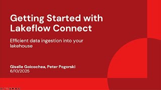 Getting Started With Lakeflow Connect