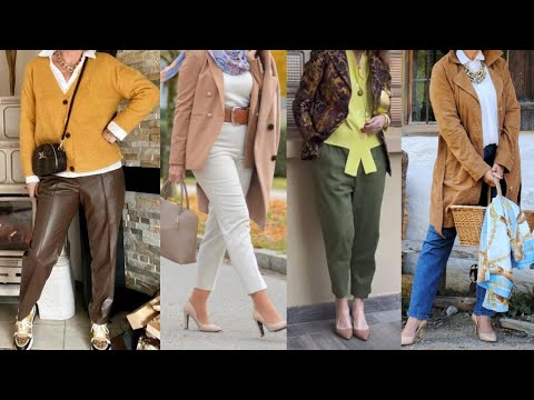 ROPA DE MODA  ELEGANTE  SENCILLA Y FINA PARA SEÑORAS DE 50 60 70 80 AÑOS COMBINACINES DE ROPA