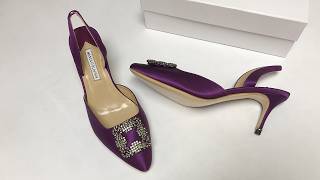 Manolo Blahnik Pumps in Purple Review
