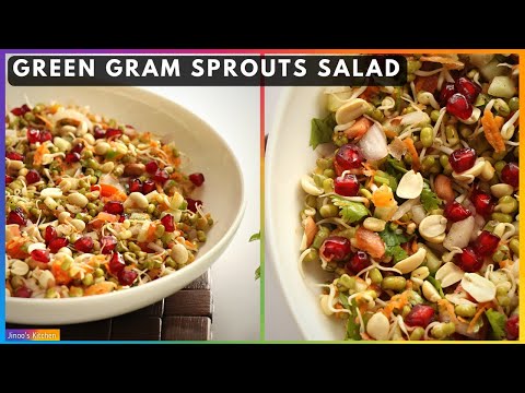 Mung Bean Sprouts Salad with Peanuts | 28 Days Salad Challenge #Salad - 3