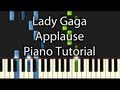 Lady Gaga - Applause Tutorial (How To Play on ...