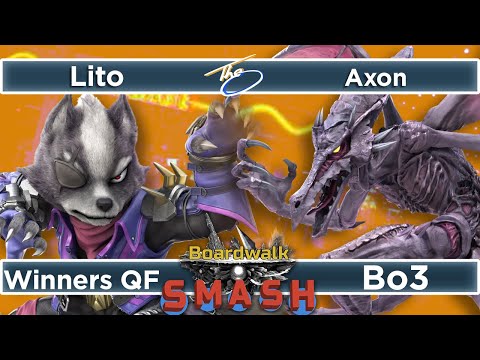 Lito (Wolf) vs Axon (Ridley) - Winners Quarterfinal - Boardwalk Smash #39 SSBU