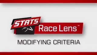 STATS Race Lens Tutorial - Summary Research (Modifying Criteria)