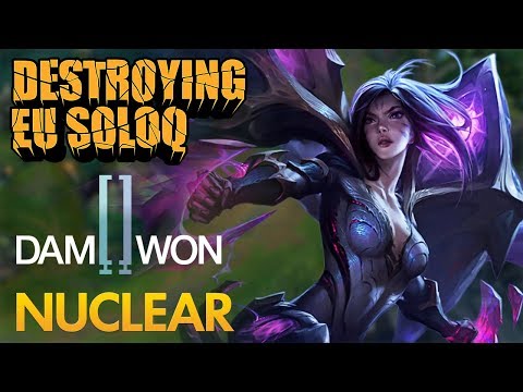 Destroying EU SoloQ: Damwon Nuclear - Kai'Sa Bot Lane - KDA 17/0/4