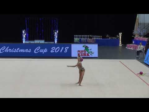 Polina Murashko EST junior 2004A ball Christmas Cup 2018