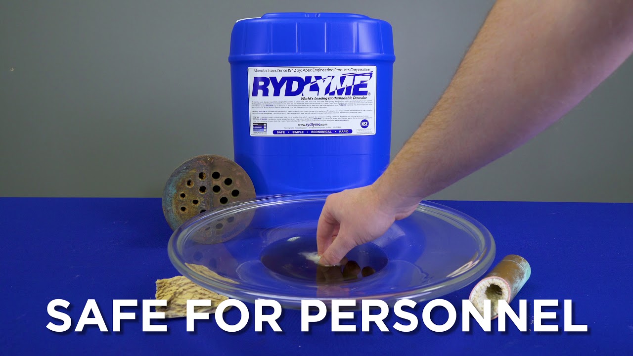 RYDLYME Biodegradable Descaler is Safe on Copper and Tough on Scale!