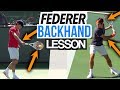 Roger Federer - One Handed Backhand Swing Analysis