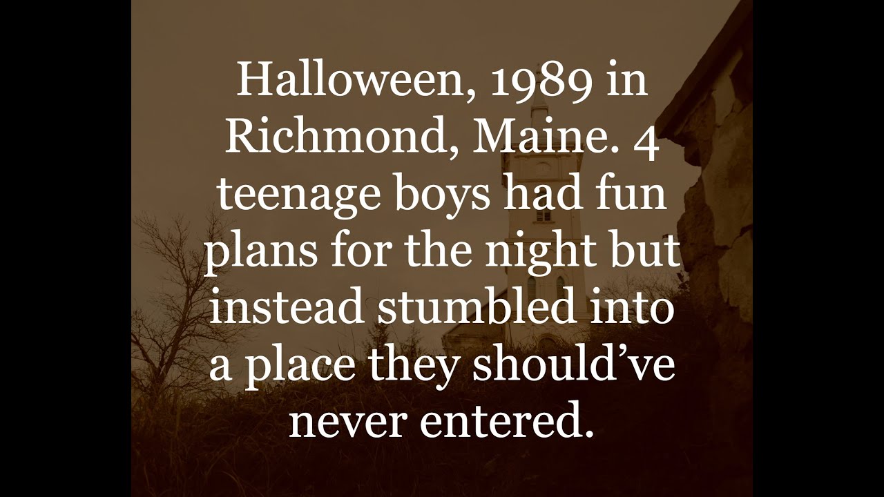 Halloween Night 1989. Scary/Horror stories.