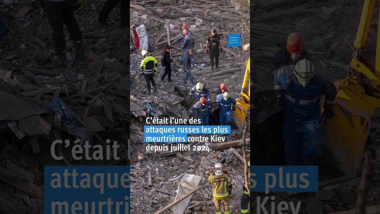 Ukraine : Attaque meurtrière russe à Kiev