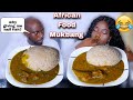 HIDING THE MEATS IN MY HUSBAND FOOD TO SEE IF HE WILL EAT MUKPRANK | WHEAT AND OGBONO SOUP MUKBANG