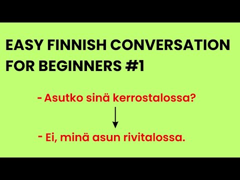 Finnish conversation for beginners | Easy and simple Finnish language lesson for Everyone