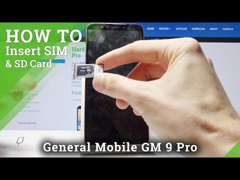 How Insert Nano SIM & Micro SD in General Mobile GM 9 PRO - Install SIM & SD Card