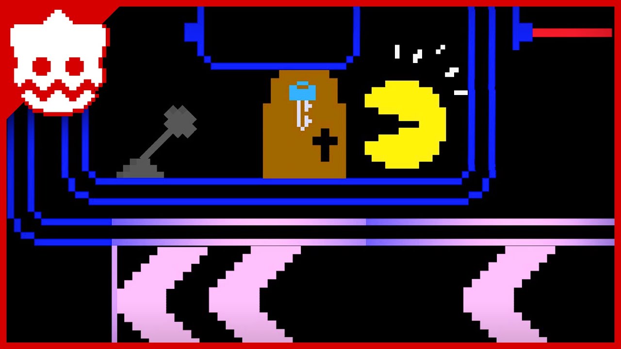 Wacman PAC-MAN Maze Mayhem Level 3 8bit Pixel Cartoon Animation - LokmanVideo