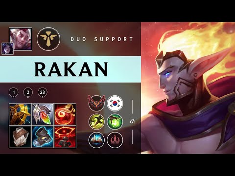 Rakan Support vs Braum - KR Grandmaster Patch 25.23