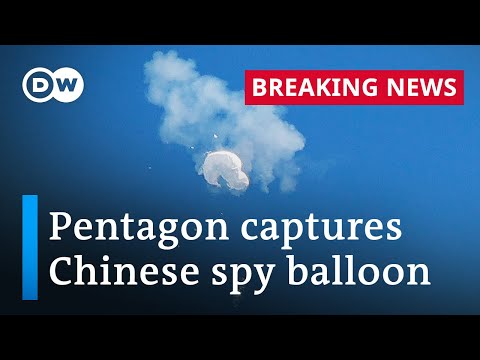 , title : 'US shoots down Chinese spy balloon | DW News'