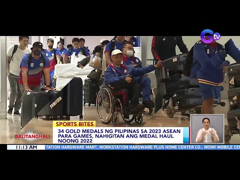 34 gold medals ng Pilipinas sa 2023 ASEAN Para Games, nahigitan ang medal haul noong 2022 BT