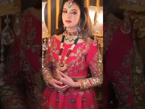 So Beautiful & Happy Bride in Her Wedding Day| Gorgeous Dulhan in Full Makeup & Dress | Jwellery
