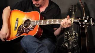Video thumbnail for Guitar Review: Epiphone Hummingbird by Acoustic Guitar Magazine
