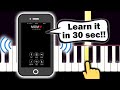 iPhone Marimba Ringtone - EASY Piano tutorial