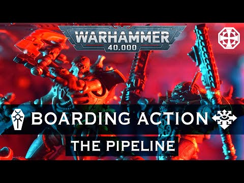 Black Legion VS Necrons - BOARDING ACTION