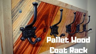 How I Made A Pallet Wood Coat Rack