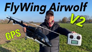 FlyWing Airwolf V2 Helikopter | RTF 450er Größe mit GPS + H1 | FW450 L V2,5 | Full Review deutsch