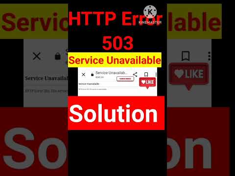 Service Unavailable ।HTTP Error 503 The Service is Unavailable । Solution ।