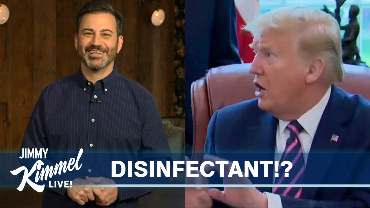 Jimmy Kimmelâ€™s Quarantine Monologue â€“ Trump's Disinfectant Debacle - YouTube