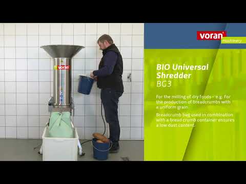 voran BIO Universal Shredder BG - Shredding of bread
