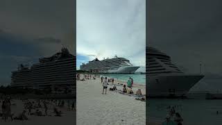 MSC Seaside in Ocean Cay! #shorts #msc #msccruises #mscseaside #cruiseship #cruiselife