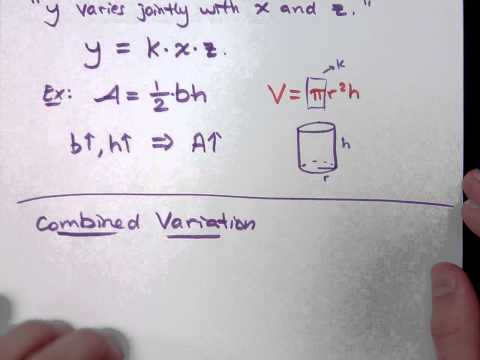 combined variation problem solving examples