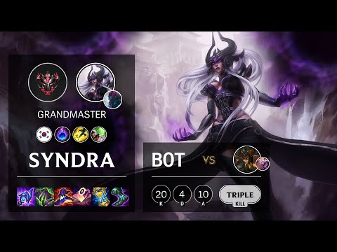 Syndra Bot vs Cassiopeia - KR Grandmaster Patch 11.16