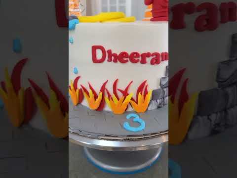 Fire Truck Cake