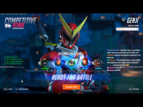 WHAT TOP 500 GENJI ONE TRICK LOOKS LIKE IN OW 2  NECROS! OVERWATCH 2 SEASON 10