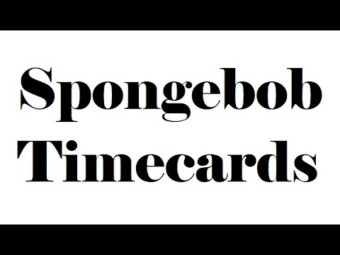 Spongebob Schwammkopf | Alle Timecards Staffel 1 bis 12 auf Deutsch