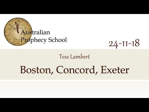 1. Boston, Concord, Exeter - Tess Lambert - 24-11-2018