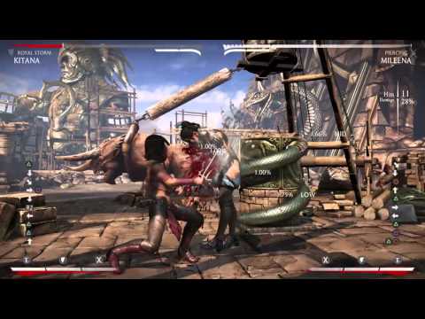 MKX - Kitana f22u4 Punishes for Mileena