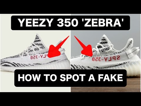 REAL VS FAKE YEEZY 350 'ZEBRA' | How To Spot Fake/Replica YEEZY'S